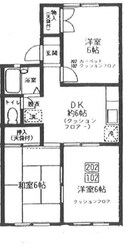 ウォーターパーク塚本Ｃ棟の物件間取画像